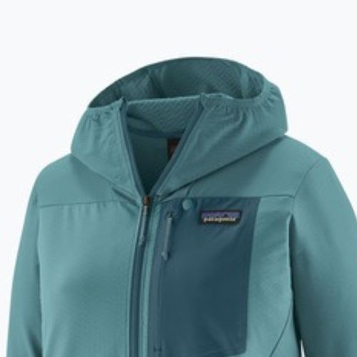 Női softshell dzseki Patagonia R1 CrossStrata Hoody wetland kék