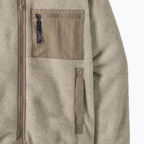 Patagonia női fleece pulóver Synch zabpehely színű, szürke és szürke madárszürke pulóver