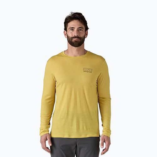 Férfi Patagonia Cap Cool Merino Blend Longsleeve Graphic fitz roy strata/bundle green Férfi Cap Cool Merino Blend Longsleeve Graphic fitz roy strata/bundle green