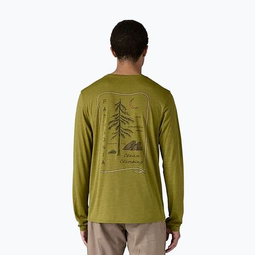 Férfi Patagonia Cap Cool Daily Graphic Lands clean climb roots/graze green x-dye hosszú ujjú sapka