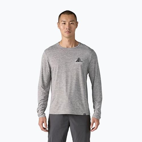 Férfi Patagonia Cap Cool Daily Graphic Lands chouinard címer/tollszürke hosszú ujjú sapka