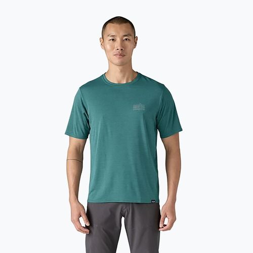 Férfi Patagonia Cap Cool Daily Graphic Shirt strataspire/wetland blue x-dye férfi póló