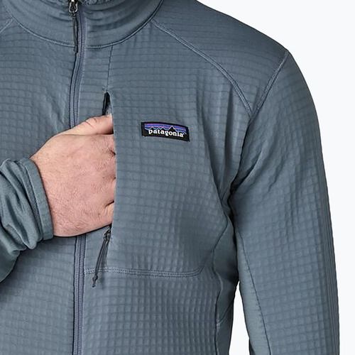 Férfi Patagonia R1 Hybrid utility kék fleece melegítőfelső