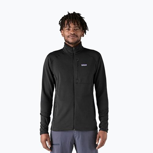 Férfi Patagonia R1 hibrid fleece pulóver fekete