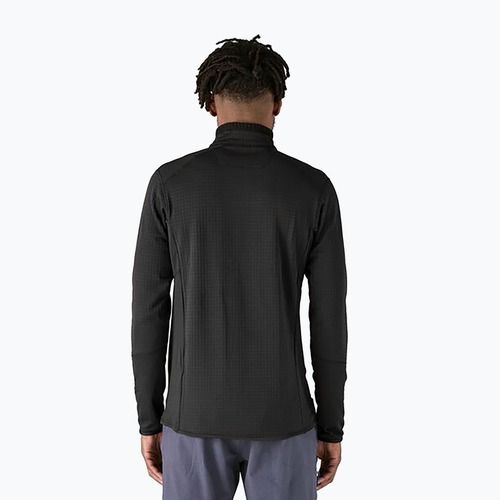 Férfi Patagonia R1 hibrid fleece pulóver fekete