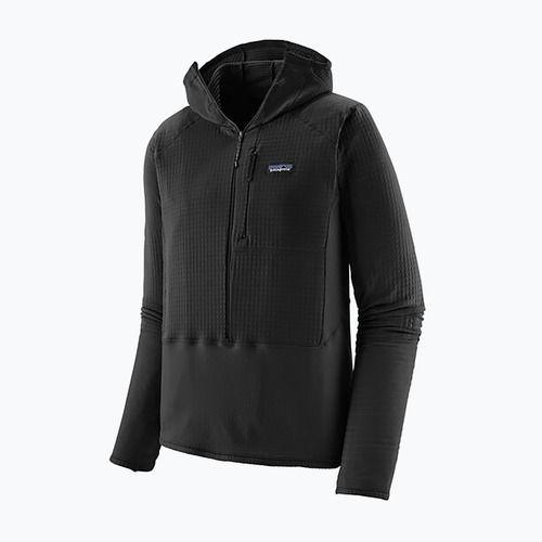 Férfi Patagonia R1 Hybrid Pullover Softshell kabát fekete
