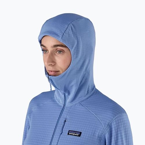 Női softshell dzseki Patagonia R1 Hybrid Hybrid Pullover Hoody bőséges kék