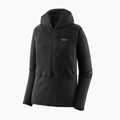 Női softshell dzseki Patagonia R1 Hybrid Hybrid Pullover Hoody fekete