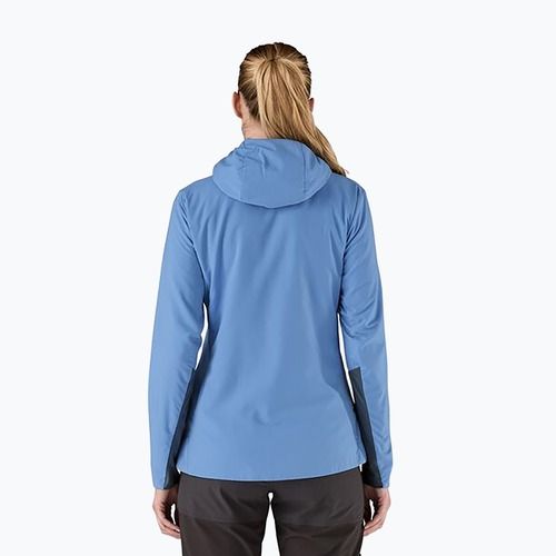 Női hibrid dzseki Patagonia Nano-Air Ultralight Full-Zip kapucnis bő kék