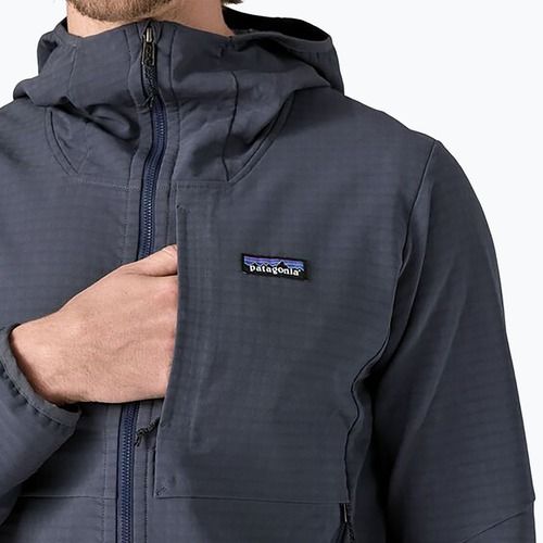 Férfi Patagonia R1 TechFace Sweatshirt smolder kék
