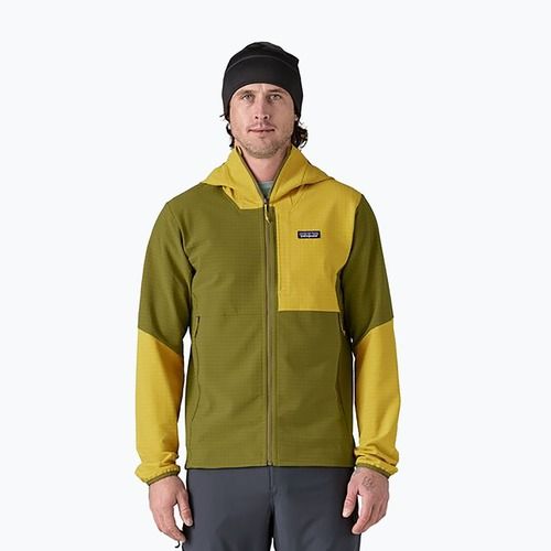 Patagonia férfi R1 TechFace Hoody melegítőfelső graze zöld