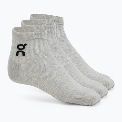 On Logo Sock Mid 3 pár heather szürke