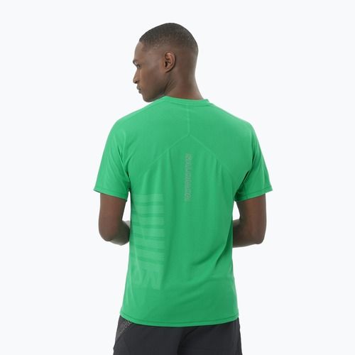 Férfi Salomon Sense Aero Tee GFX parakeet / spearmintme futópóló