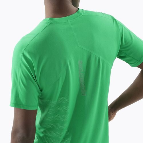 Férfi Salomon Sense Aero Tee GFX parakeet / spearmintme futópóló