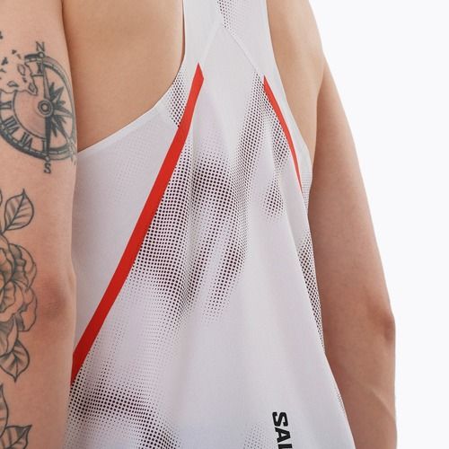 Férfi futó felső Salomon S/Lab Speed Singlet fehér / andorra