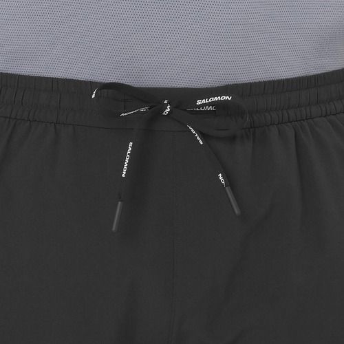 Férfi Salomon SHAKEout Easy 5" mély fekete futónadrág