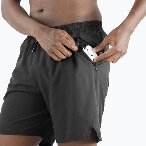 Férfi Salomon Shakeout Core 2IN1 7" mély fekete futónadrág
