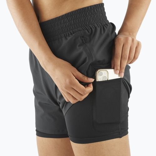 Salomon SHAKEout Core 2IN1 4" női futónadrág mély fekete