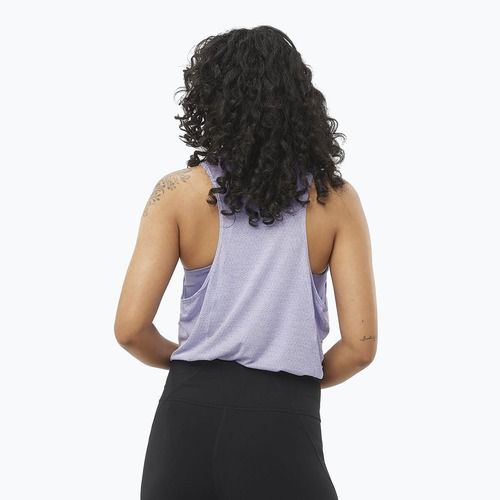 Női futó tank top Salomon SHAKEout Air Tank kozmikus égbolt
