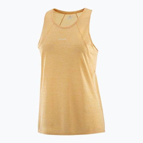 Női futó tank top Salomon SHAKEout Air Tank meleg barna