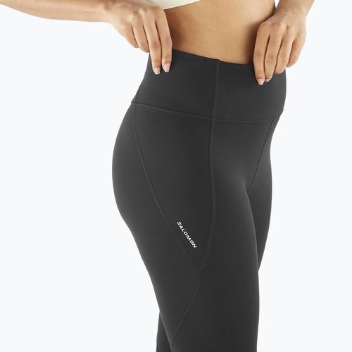 Női futó leggings Salomon SHAKEout Bliss 25" mély fekete