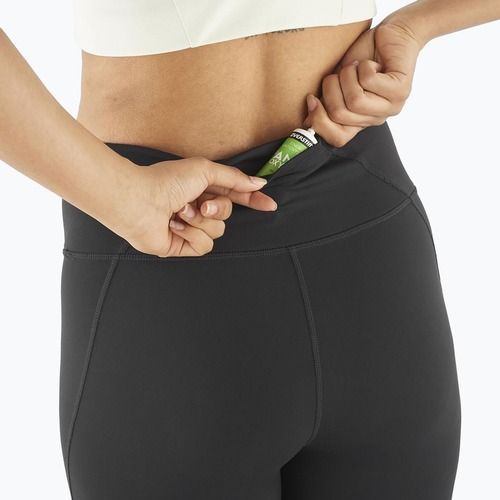 Női futó leggings Salomon SHAKEout Bliss 25" mély fekete