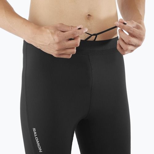 Férfi Salomon Sense Aero Tights mély fekete futónadrágok