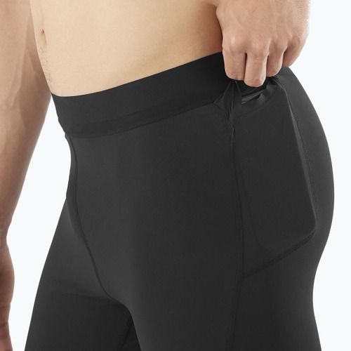 Férfi Salomon Sense Aero Tights mély fekete futónadrágok