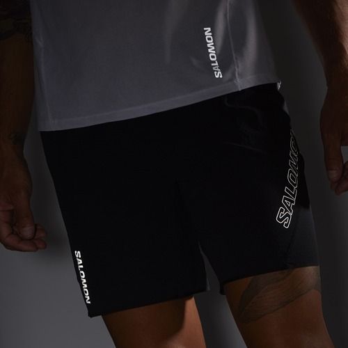 Férfi Salomon Sense Aero 7'' futónadrág mély fekete