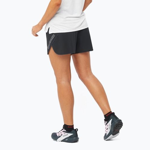 Női Salomon Sense Aero 5'' futónadrág mélyfekete / peris