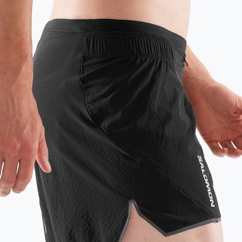 Férfi Salomon Sense Aero 3" mélyfekete futónadrágok