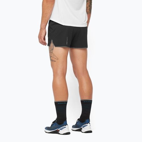 Férfi Salomon Sense Aero 3" mélyfekete futónadrágok