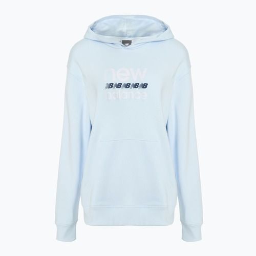 Női New Balance Sport Graphic francia frottír kapucnis pulóver jégkék