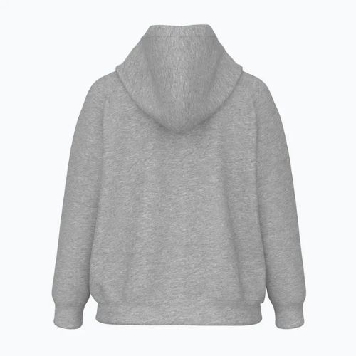 Női pulóver New Balance Fleece Logo Full Zip atlétikai szürke