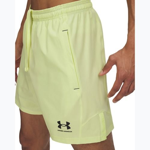 Férfi Under Armour Challenger Pro Woven futball rövidnadrág sonic yellow / fekete