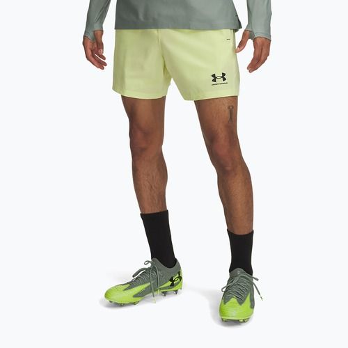 Férfi Under Armour Challenger Pro Woven futball rövidnadrág sonic yellow / fekete