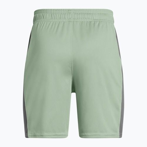 Under Armour Challenger Knit szilikazöld / castlerock / fehér gyermek futballnadrág