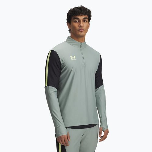 Under Armour férfi futball pulóver Challenger Pro 1/4 Zip szilikazöld / fekete / szonikus sárga