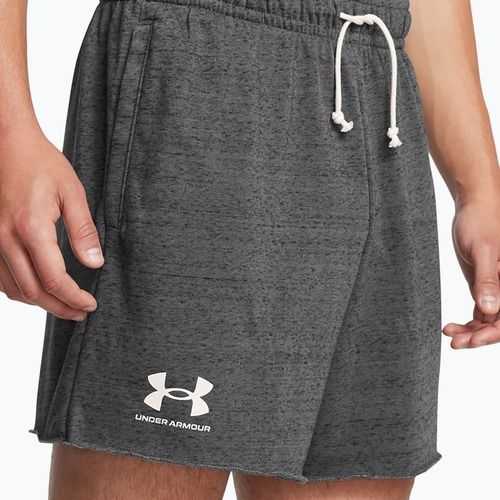Under Armour férfi Rival Terry 6in castlerock/onyx fehér rövidnadrág