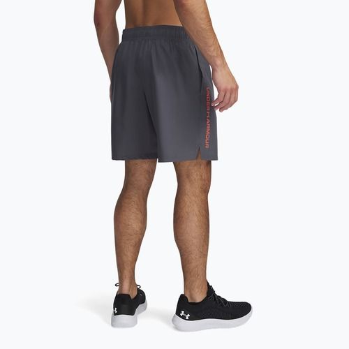 Férfi Under Armour Woven Wordmark edzőnadrág castlerock/tűzszínű edzőnadrág