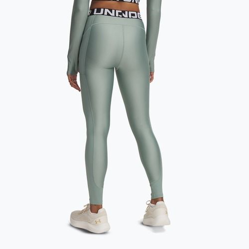 Under Armour HeatGear Rib szilikazöld/szilikazöld/fehér női leggings