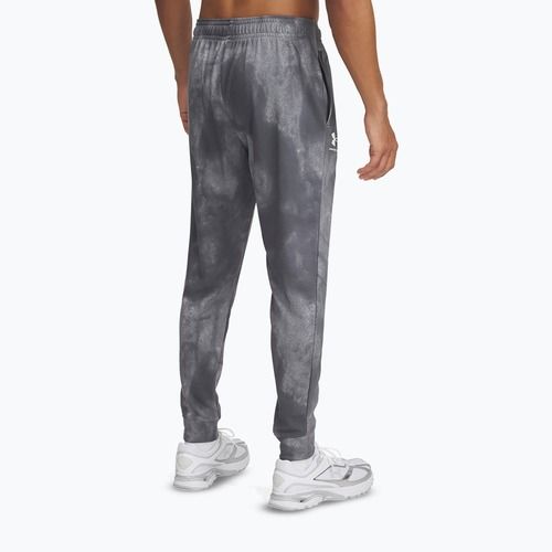 Férfi Under Armour Rival Terry Printed Jogger nadrág castlerock/onyx fehér