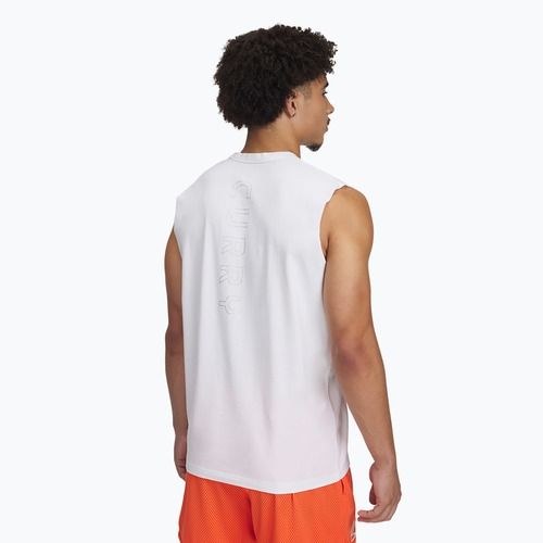 Under Armour Curry férfi kosárlabda póló fehér/fekete