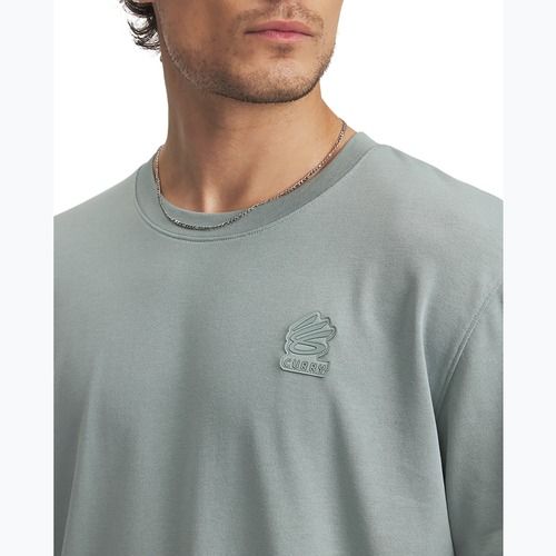 Férfi Under Armour Curry Heavyweight Trend Basketball Tee szilikazöld/szilikazöld