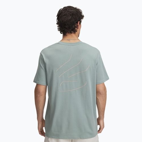 Férfi Under Armour Curry Heavyweight Trend Basketball Tee szilikazöld/szilikazöld