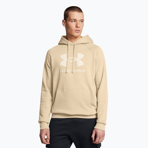 Férfi Under Armour Rival Fleece Logo HD városi khaki/summit fehér melegítőfelső