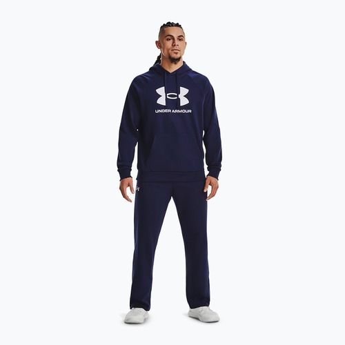 Férfi Under Armour Rival Fleece Logo HD midnight navy/fehér melegítőfelső
