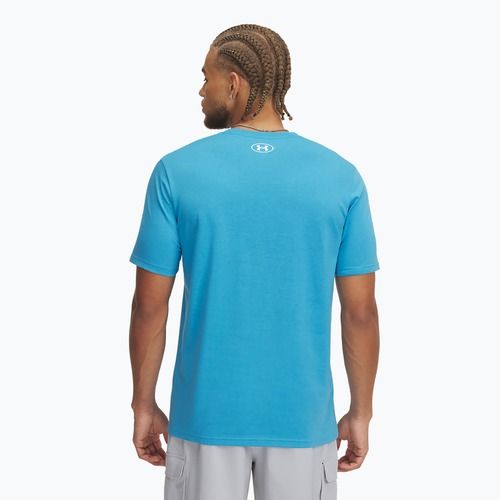 Férfi edzőpóló Under Armour ABC Camo Boxed Logo ether kék/fehér