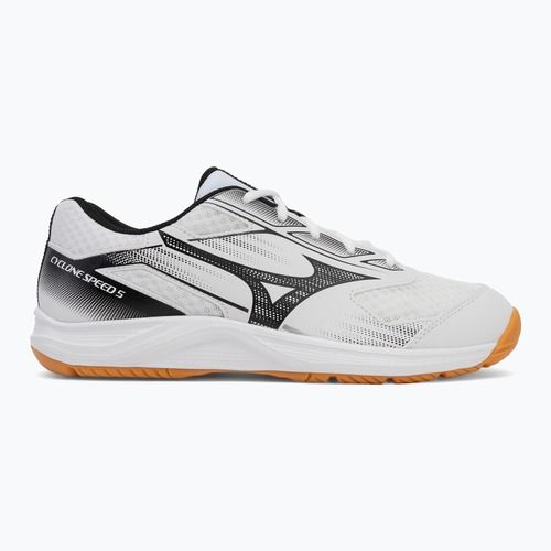 Mizuno Cyclone Speed 5 röplabda cipő fehér/fekete/szarvasbőr