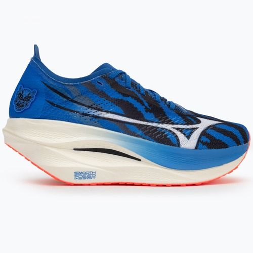 Mizuno Wave Rebellion Pro 3 gyújtás piros/fehér/baseball kék futócipő